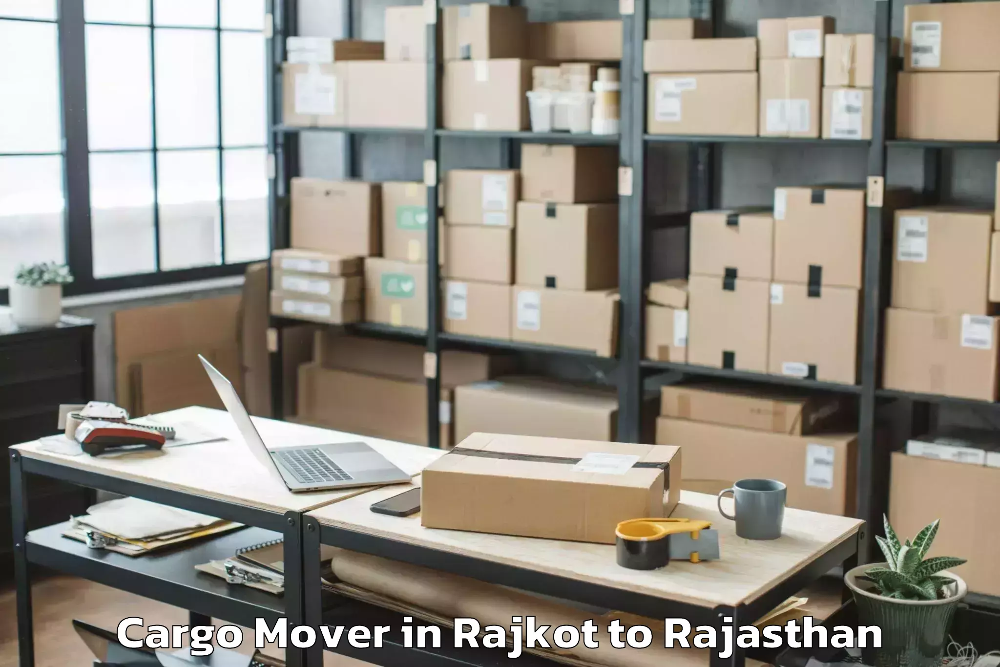 Leading Rajkot to Jahazpur Cargo Mover Provider